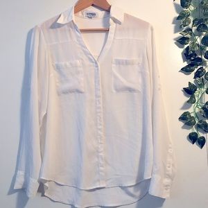 White Portofino Shirt by EXPRESS